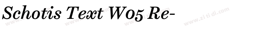 Schotis Text W05 Re字体转换